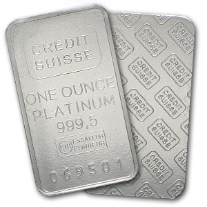 1 oz Platinum Bar